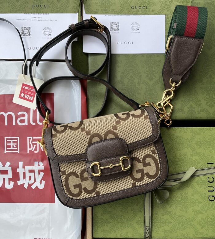 Gucci Horsebit 1955 jumbo GG mini bag