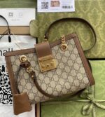 padlock small gg shoulder gucci laohua bag (11)