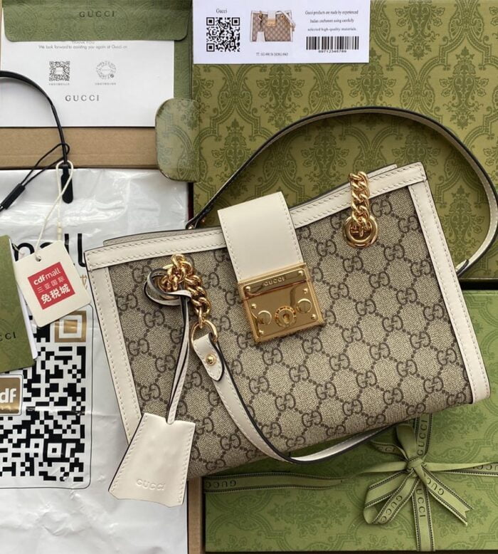 padlock small gg shoulder gucci laohua bag (20)