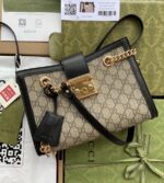 padlock small gg shoulder gucci laohua bag (9)