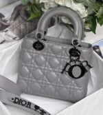 Small Lady Dior My Abcdior Bag Black Metal