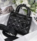 Small Lady Dior My Abcdior Bag Black Metal