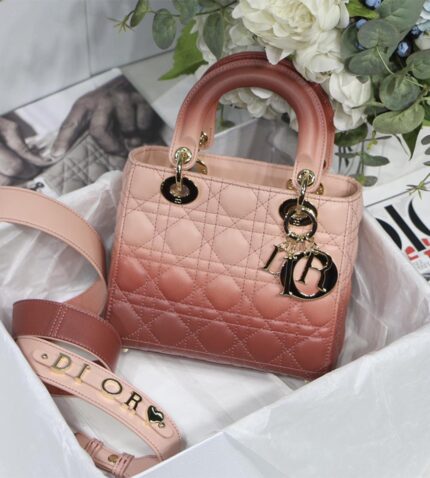 Small Lady Dior My Abcdior Bag Gradient Handbags