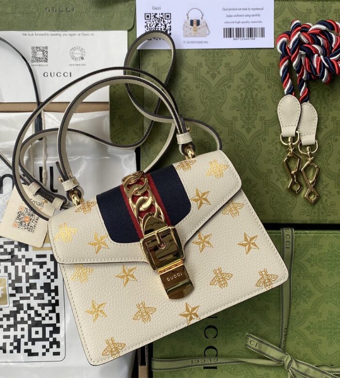 sylvie bee star mini leather bag gucci (15)