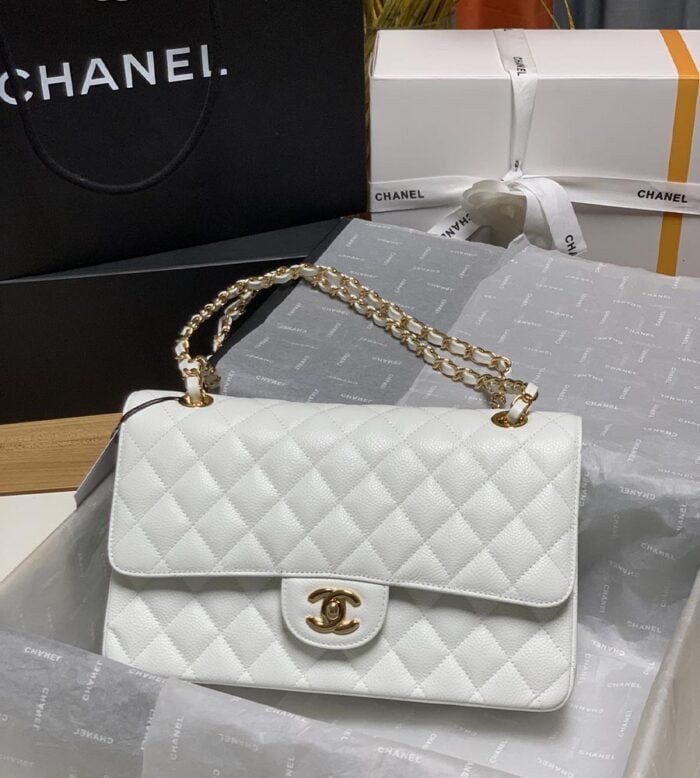 chanel classic handbag caviar leather (55)