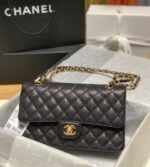 chanel classic handbag caviar leather (90)