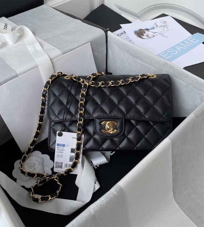 chanel small classic handbag a01113y (64)