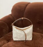 small cubi bag in anagram jacquard and calfskin (7)