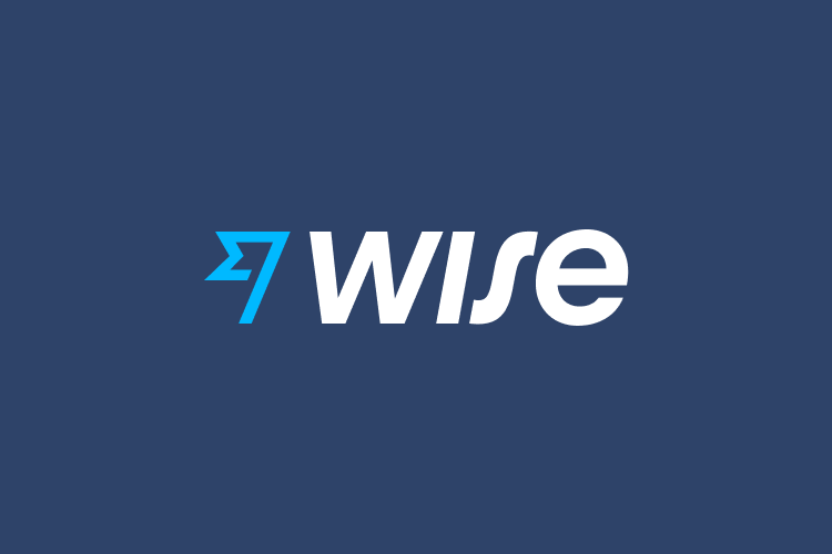 wise logo primary blue white