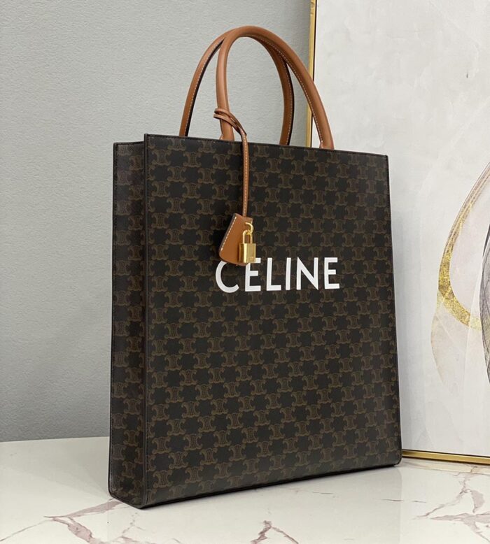 cabas vertical in triomphe canvas with celine print (4)