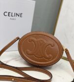 crossbody oval purse cuir triomphe in smooth calfskin (7)