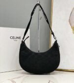 medium ava bag with celine strap in triomphe jacquard and calfskin (3)