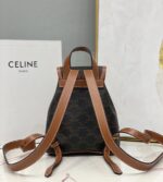 mini backpack folco in triomphe canvas and calfskin (9)