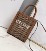 mini vertical cabas celine in textile with celine print and calfskin (16)