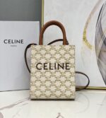 mini vertical cabas in triomphe canvas and calfskin with celine print (25)