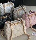 chanel small shopping bag as3502 (46)