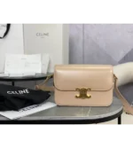 celine classique triomphe bag in shiny calfskin (6)