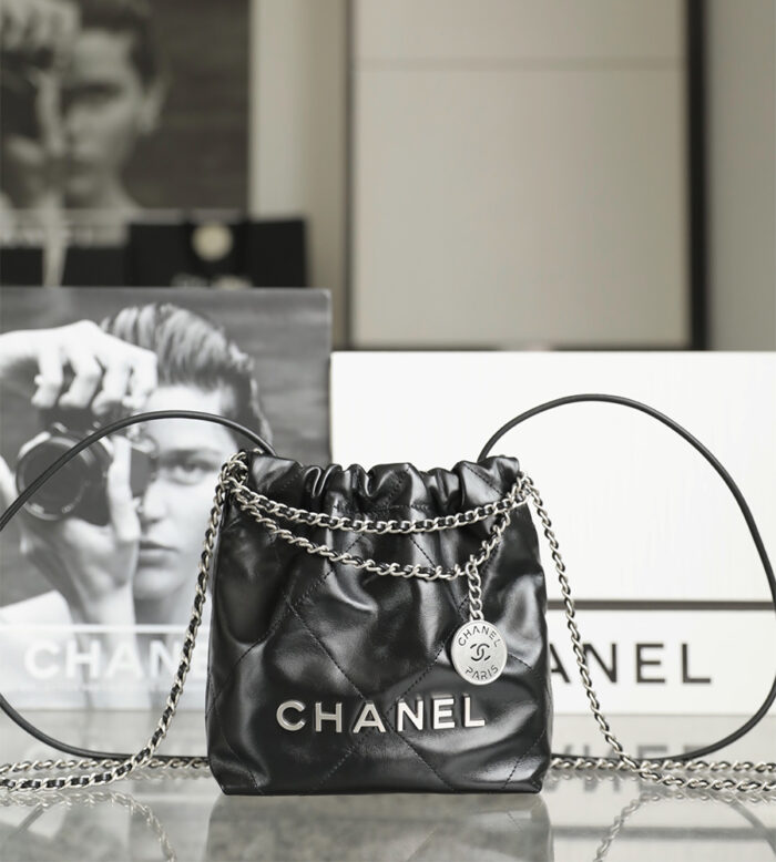 chanel 23a mini 22 bag authentic quality (27)